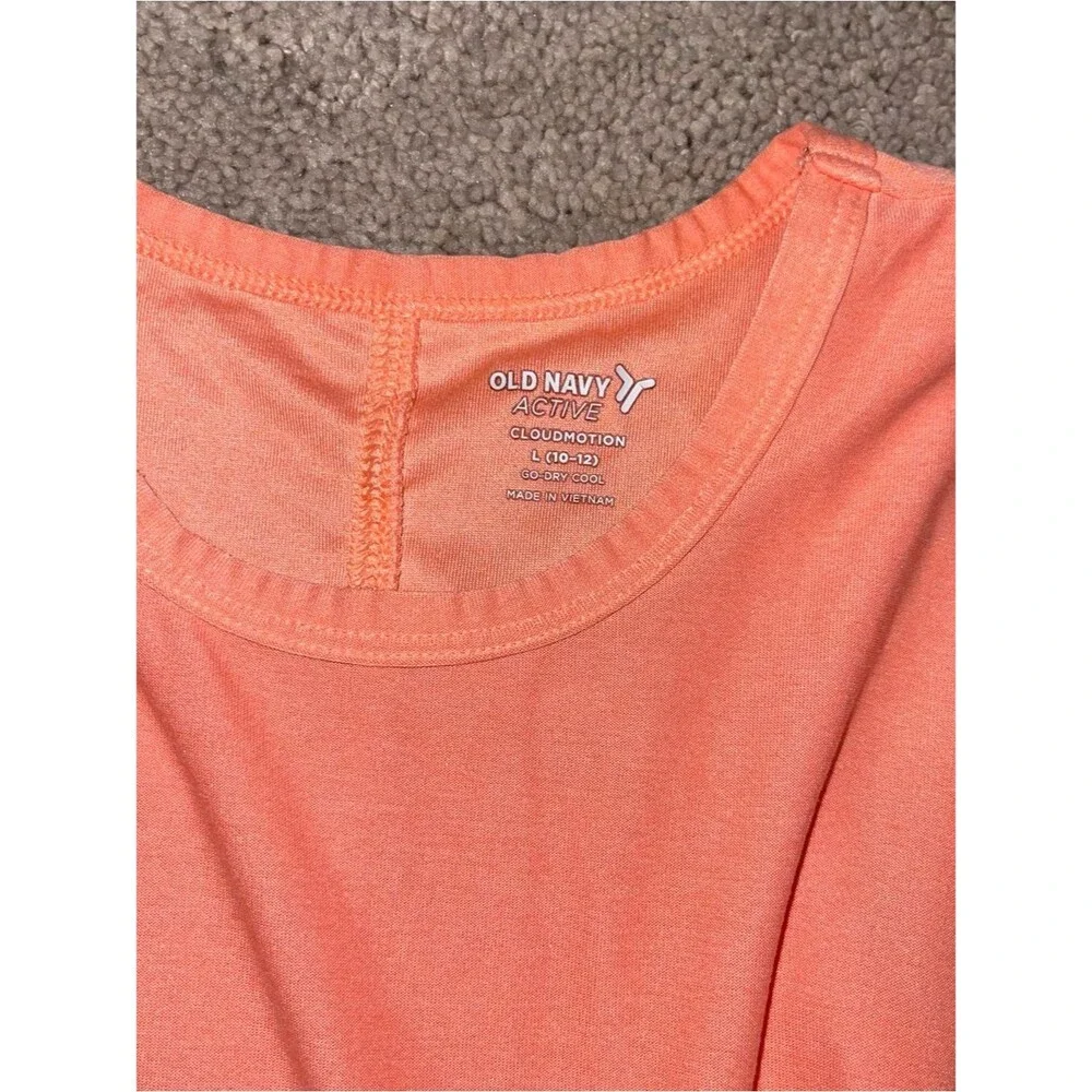 Girl’s Old Navy Orange Active Cloudmotion Tank Top | Size Large (10-12)